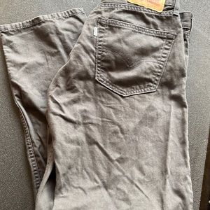 Levi 505 34x30 smoke gray color